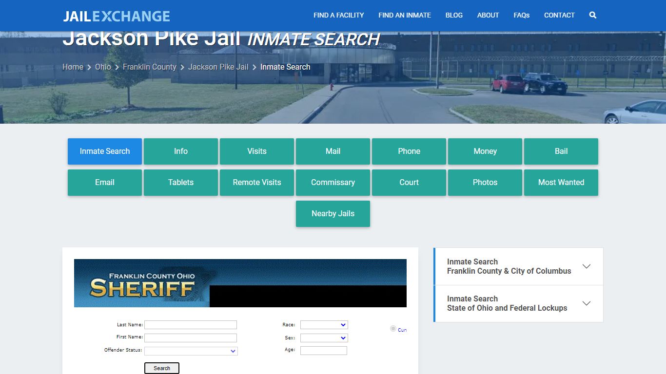 Inmate Search: Roster & Mugshots - Jackson Pike Jail, OH